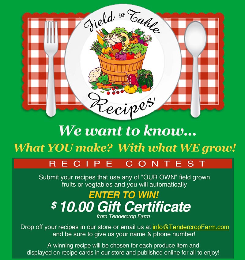Field to Table Recipe Contest